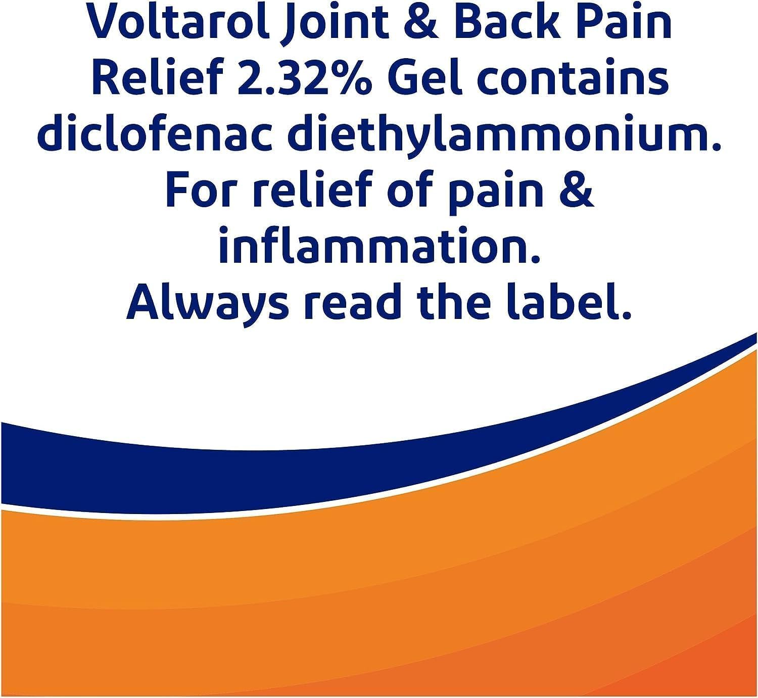 Voltarol Pain Relief Gel, 12 Hour Joint Pain Relief 2.32% Gel (packaging may vary), 50 g (Pack of 1)