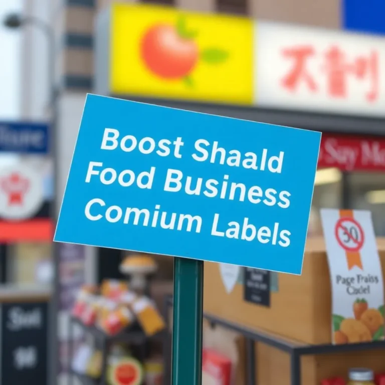 Boost Small Food Business Compliance with Premium Labels