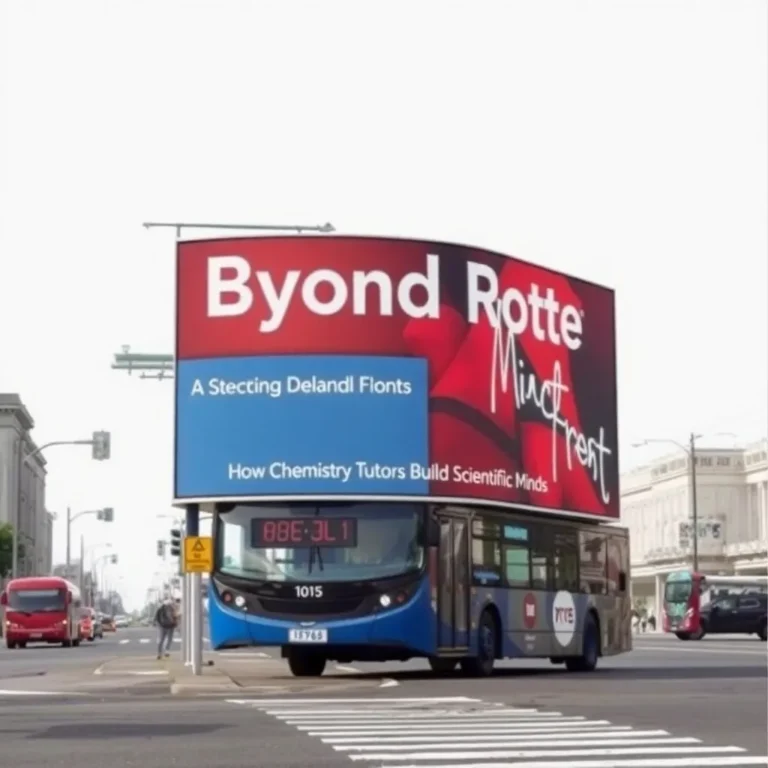 Beyond Rote: How Chemistry Tutors Build Scientific Minds