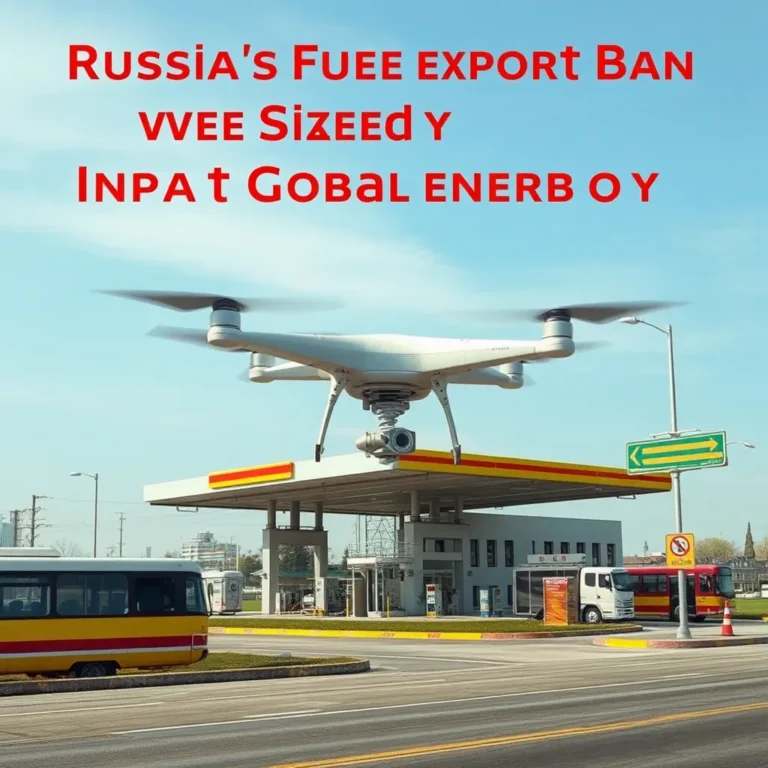 Russia's Fuel Export Ban: Drone Strikes Impact Global Energy